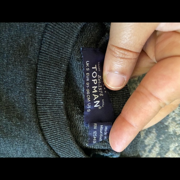 Top Man gray pullover - Picture 3 of 3